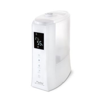 Airbi - Umidificator cu ionizare si difuzor arome TWIN alb,BI3222