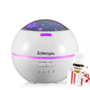 Difuzor de aromaterapie Sweet Dreams, 150ml Alb + Bonus Difuzor de aromaterapie Sweet Dreams, 150ml Alb + Bonus