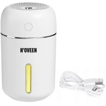 Mini umidificator de aer cu ultrasunete, 280 ml, putere 2 W, MUH240 Alb Mini umidificator de aer cu ultrasunete, 280 ml, putere 2 W, MUH240 Alb