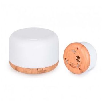 Umidificator Aer Ultrasonic Techstar® U50, Aromaterapie, Purificare, Iluminare RGB, Portabil, Telecomanda, Rezervor 50