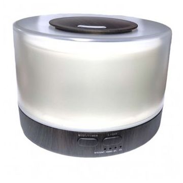 Umidificator Aer Ultrasonic Techstar® U70, Aromaterapie, Iluminare RGB, Portabil, Rezervor 700ml, Stejar Inchis