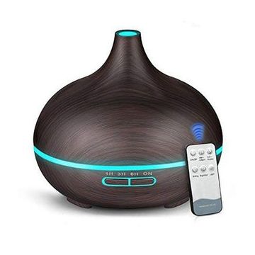 Umidificator aromaterapie SIKS® ultrasonic, lumina LED, telecomanda, forma bulb