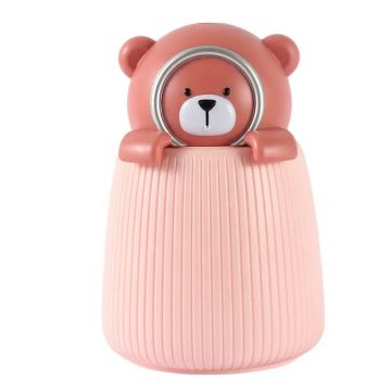 Umidificator camera copii Papa Bear, USB, 350 ml, roz