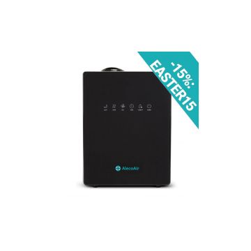 Umidificator cu ultrasunete AlecoAir U30 IONIC Black, Ionizare, Higrostat, Timer, Telecomanda, Display Digital