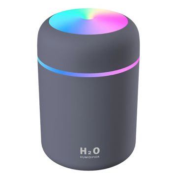 Umidificator de aer LED, Gonga Negru Umidificator de aer LED, Gonga Negru