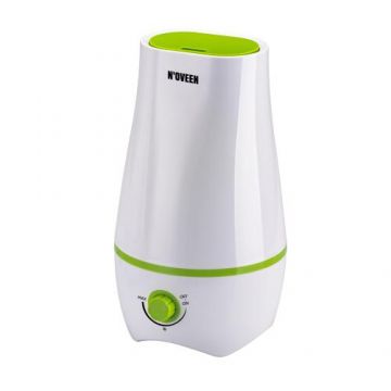 Umidificator de Aer Noveen UH102, Aer rece, Rezervor 2.2l, Super Silentios (Alb/Verde)