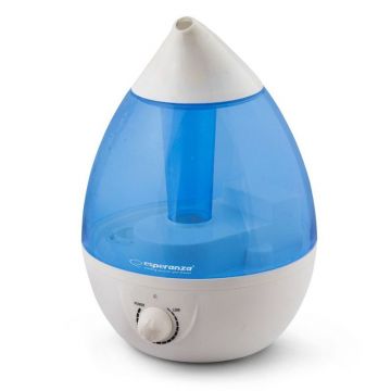 Umidificator Esperanza Cool Vapor, 2.6 l, mecanic, alb/albastru