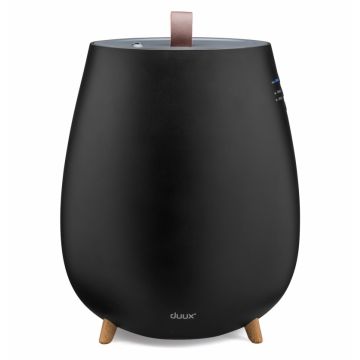 Umidificator si difuzor de aroma Duux Tag Black, Rata umidificare 250 ml/ora, Consum 12W/h, Pentru 30mp