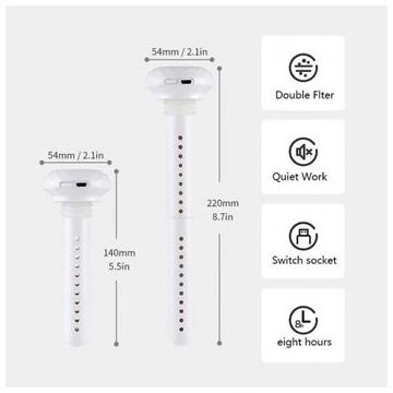 Umidificator Ultrasonic Techstar® T1, Aromaterapie, Purificator Aer Pentru Casa, Birou, Dormitor, Compatibil cu Diferi