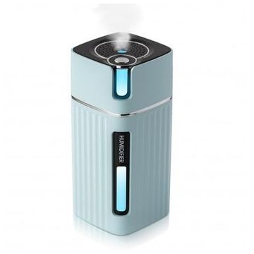 Umidificator Ultrasonic Techstar® TechCube, Purificator, Iluminare LED RGB, Aromaterapie, Pentru Casa, Birou, Rezervor