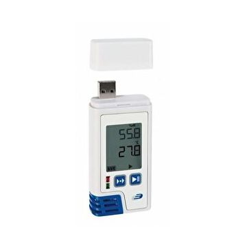 Data Logger profesional cu afisaj pentru temperatura si umiditate cu certificat de etalonare LOG210 PDF