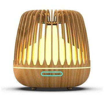 Difuzor pentru aromaterapie SIKS® cu functie de umidificare a aerului, lumini LED, 500ml, bej