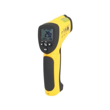 Pirometru LCD,iluminat -32÷480°C Rez.optică: 13: 1 ε: 0,1÷1