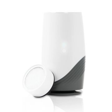 Purificator de aer, BBluv, Pure, 3 in 1, Elimina alergenii, microbii si mirosurile neplacute, Cu 2 viteze, Indicator LED, Ultra-silentios, Filtre HEPA+, Pentru camere mici, White/Grey Purificator de aer, BBluv, Pure, 3 in 1, Elimina alergenii, microbii si mirosurile neplacute, Cu 2 viteze, Indicator LED, Ultra-silentios, Filtre HEPA+, Pentru camere mici, White/Grey