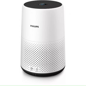 Purificator de aer compact Philips seria 800, AC0820/10, până la 48 m², filtrează 99,5% din particulele de până la 0,003 microni, (CADR) de 190 m³/h, filru HEPA, Senzori inteligenţi, Consum de energie scăzut, Afișare calitate aer, Mod nocturn, Alb Purificator de aer compact Philips seria 800, AC0820/10, până la 48 m², filtrează 99,5% din particulele de până la 0,003 microni, (CADR) de 190 m³/h, filru HEPA, Senzori inteligenţi, Consum de energie scăzut, Afișare calitate aer, Mod nocturn, Alb