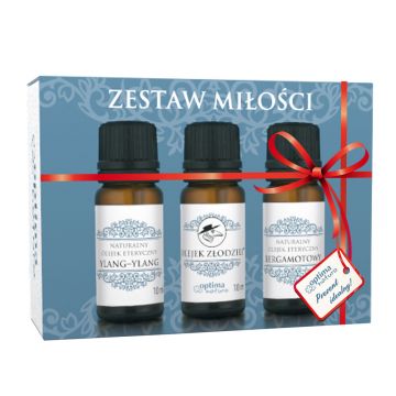 Set uleiuri esentiale Love Optima Natura 3 buc x 10 ml pentru relaxare si stare generala de bine