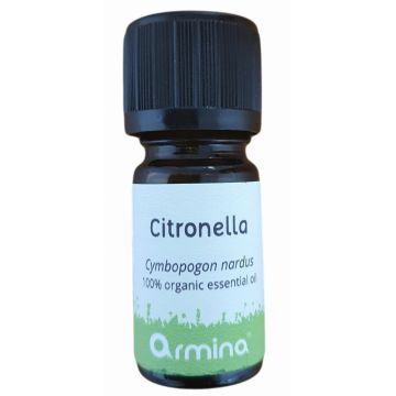 Ulei esential de citronella (cympbopogon nardus) pur bio 5ml Armina