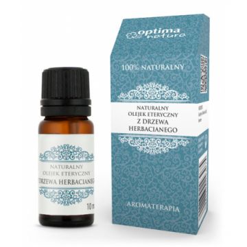 Ulei esential de Tea Tree (Arbore de ceai) Optima Natura 10 ml pentru infectii fungice, acnee, negi