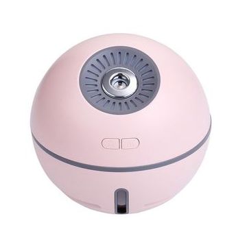 Umidifcator ultrasonic SIKS®, cu accesoriu ventilator, purificator aer, roz