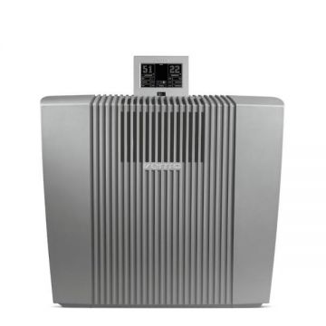 Umidificator aer Automat Venta LW62 WIFI, Evaporare la rece, 250 mp, Conectare la reteaua de apă, 21-43 dB, 5 trepte de viteză+ Automat, WiFi, VentaAir Connect, Senzor umiditate+temperatură, Gri