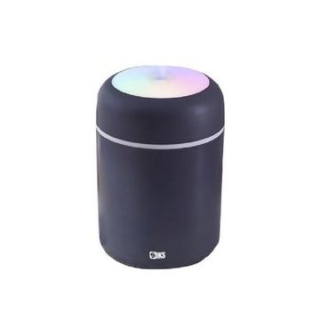 Umidificator Aromaterapie RGB SIKS®, cu 2 Jocuri de Lumini, 300 ml, USB, Pentru Casa Si Auto, Gri Inchis