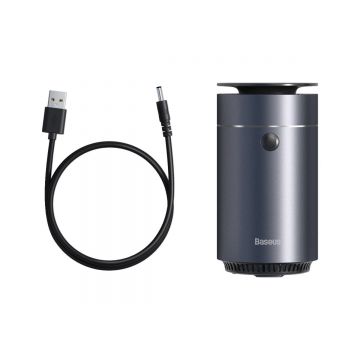 Umidificator Auto Baseus Time Aromatherapy Machine, 75 ml, 6W, silentios, Gri inchis