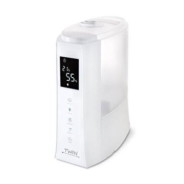 Umidificator cu ionizare si difuzor arome TWIN alb, Airbi BI3222