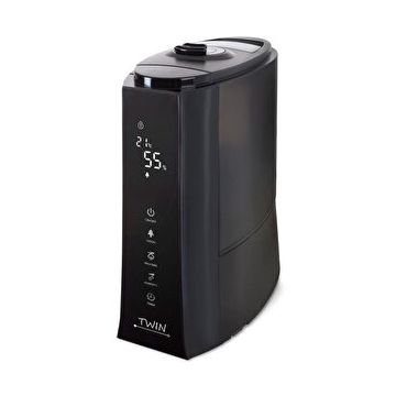 Umidificator cu ionizare si difuzor arome TWIN negru, Airbi BI3221