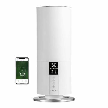 Umidificator cu ultrasunete Duux Beam Mini 2 White, WiFi, Pentru 30 mp, Asistenti vocali, Timer, Sleep
