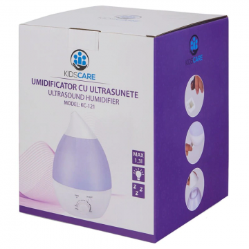 Umidificator de aer cu ultrasunete si aromaterapie KC121, 1 bucata, KidsCare