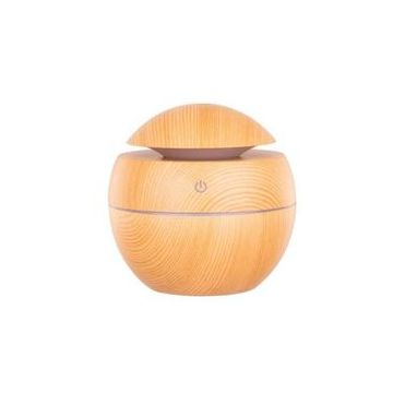 Umidificator SIKS® cu ultrasunete, aromaterapie, cablu USB, 7 culori LED diferite, bej