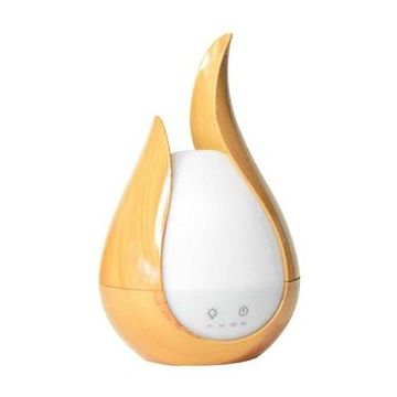 Umidificator SIKS® ultrasonic, lumini LED ambientale, telecomanda, lemn natur, (5949319066152)