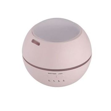 Umidificator SIKS® ultrasunete, proiectie lumini multicolore, difuzor aroma, roz
