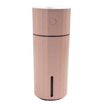 Umidificator ultrasonic SIKS® difuzor aroma, potrivit pentru locuinta sau masina, portabil, roz