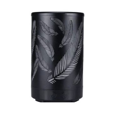 Umidificator ultrasunete SIKS® 7 lumini led, difuzor aroma, metal, model pana, 100 ml (5949319001337)