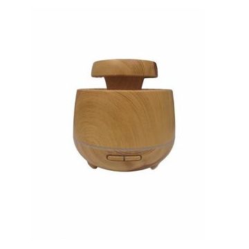 Umidificator ultrasunete SIKS® difuzor aroma, imitatie lemn, rezervor  550 ml, lemn deschis