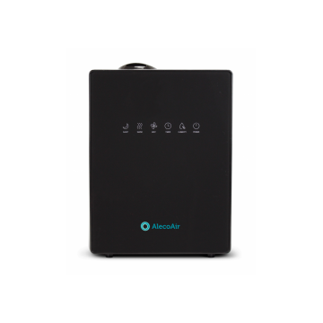 Resigilat! Umidificator cu ultrasunete AlecoAir U30 IONIC Black, Ionizare, Higrostat, Timer, Telecomanda, Display Digital
