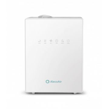 Resigilat - Umidificator cu ultrasunete AlecoAir U30 IONIC, Ionizare, Higrostat, Timer, Telecomanda, Display Digital