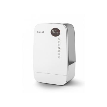 Resigilat - Umidificator si purificator Clean Air Optima CA607W, Lampa UV-C, Ionizare, Difuzor aroma, Display, Timer