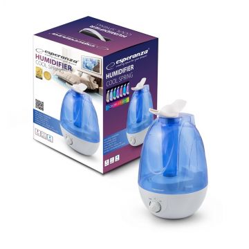 Umidificator aer, rezervor 3.5 l, lampa veghe 7 culori, esperanza