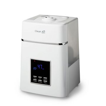Umidificator si purificator Clean Air Optima CA604 white, Ionizare, Display, Timer, Rata umidificare 400ml/ora, Consum 38-138W/h